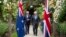 Thủ tướng Australia Scott Morrison và Thủ tướng Anh Boris Johnson tại London hôm 15/6/2021.