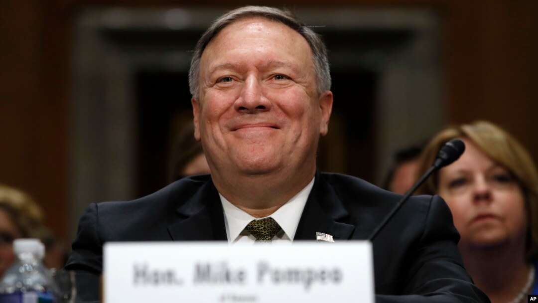 Direktor CIA Majk Pompeo na pretresu u senatskom Odboru za spoljnopolitička pitanja pre dve nedelje na Kapitol hilu