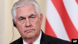 အမေရိကန်နိုင်ငံခြားရေးဝန်ကြီး Rex Tillerson 