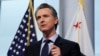 In this April 9, 2020 photo, Gov. Gavin Newsom gives his coronavirus update.