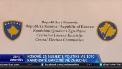 Kosovë: 25 subjekte politike me 1070 kandidatë garojnë në zgjedhje