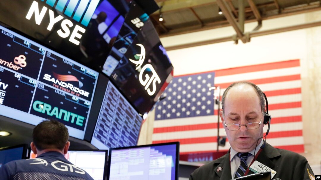 Trader Gordon Charlop works on the floor of the New York Stock Exchange on Feb. 23, 2017. 