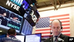 Trader Gordon Charlop works on the floor of the New York Stock Exchange on Feb. 23, 2017. 