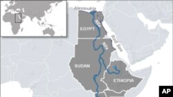 The Nile River runs through many countries