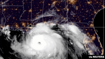 Category 4 Ida nearing the Louisiana Coast