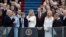 Donald Trump is sworn in as the 45th president of the United States by Chief Justice John Roberts as Melania Trump and his family looks on during the 58th Presidential Inauguration at the U.S. Capitol in Washington, Jan. 20, 2017. 