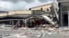 Rubble lies around a collapsed building following a strong earthquake in Port Vila, Vanuatu, Dec. 17, 2024, in this screengrab taken from a social media video. (Jeremy Ellison/via Reuters)