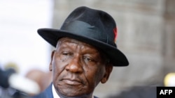 FILE — Minister of Police of South Africa Bheki Cele attends the state of the nation address by South African President Cyril Ramaphosa at Cape Town City hall, on February 8, 2024.