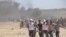 Biểu tình tại Gaza chống việc Mỹ mở tòa đại sứ tại Jerusalem, ngày 14/5/ 2018.