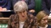 U.K. -- British Prime Minister Theresa May delivers a statement to members of parliament in the House of Commons on the nerve agent attack against Russian double agent Sergei Skripal in Salisbury last week, in London, March 12, 2018