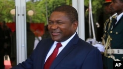 Le président mozambicain Filipe Nyusi à Maputo, Mozambique, 24 janvier 2017.