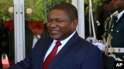 Le président mozambicain Filipe Nyusi à Maputo, Mozambique, 24 janvier 2017.