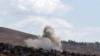 Smoke billows from the site of an Israeli airstrike that targeted an area in the southern Lebanese village of al-Taybeh on September 19, 2024.