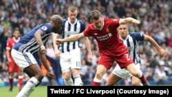 Liverpool a concédé le match nul contre la lanterne rouge de la Premier League West Bromwich (2-2), lors de la 35e journée de la Premier League, 21 avril 2018. (Twitter/Fc Liverpool)