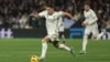 FILE — Real Madrid's winger Brahim Diaz runs with the ball during a Laliga match against Villarreal CF at the Santiago Bernabeu stadium in Madrid on December 17, 2023.