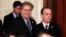 FILE - Steve Bannon, chief White House strategist to President Donald Trump, left, and then-White House Chief of Staff Reince Priebus stand in the East Room of the White House in Washington, Jan. 31, 2017.