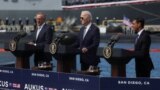 U.S. President Biden meets with Australian PM Albanese and British PM Sunak at Naval Base Point Loma in San Diego