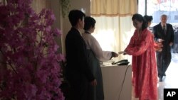 朝鲜平壤居民2014年3月投票选举人民代表