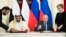 Наследный принц Абу-Даби Мухаммед бен Заид Аль Нахайян и Владимир Путин