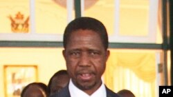 Prezida Edgar Lungu wa Zambiya