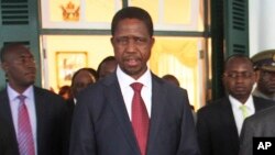 FILE - Zambian President Edgar Lungu is seen in a Feb. 6, 2015, photo.