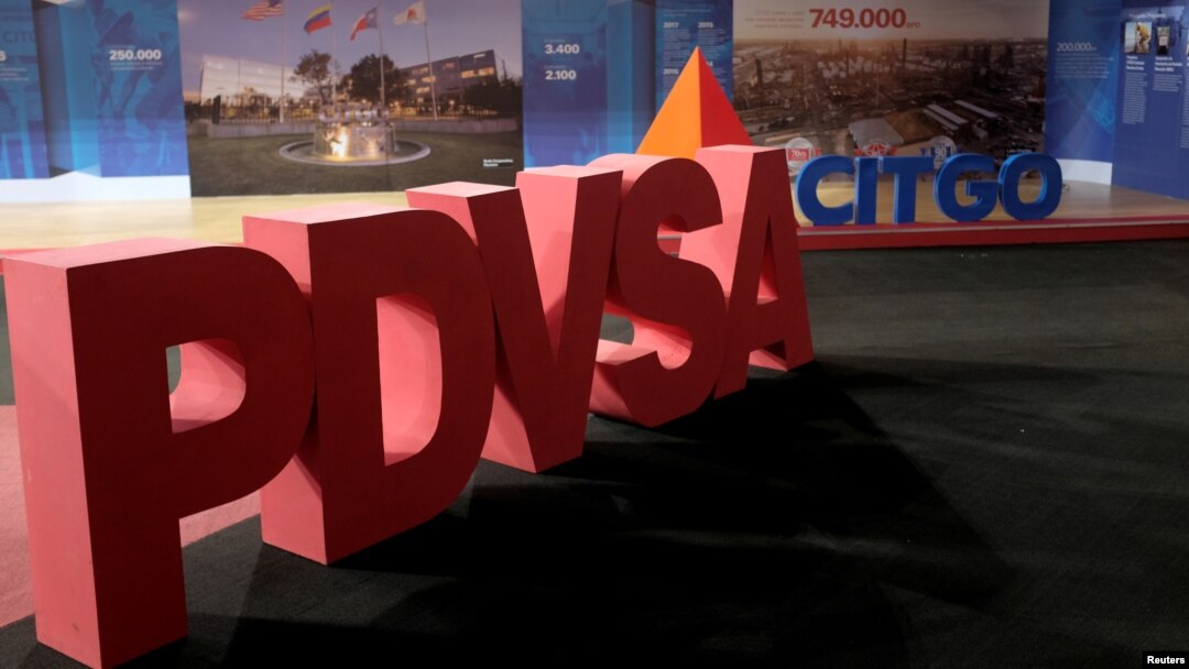 Los logos de PDVSA y Citgo en una imagen tomada en Caracas, Venezuela, el 30 de abril de 2018.
