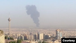 آتش‌سوزی پالایشگاه نفت در تهران - آرشیو