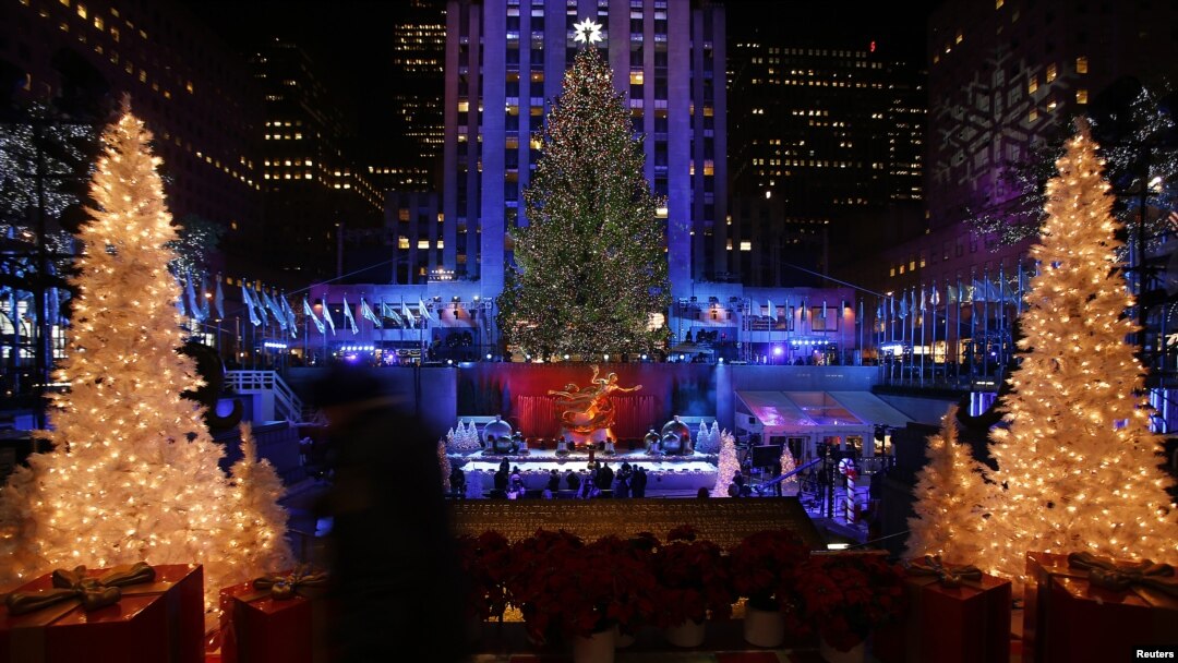 Cây Giáng Sinh tại Trung tâm Rockfeller ở New York.