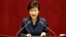 박근혜 한국 대통령이 16일 국회에서 대북 정책에 관한 특별 연설을 하고 있다.
