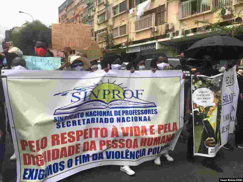 Manifestação em Luanda contra violência policial, Luanda, Angola