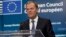 FILE - "If we are to avoid the worst we must speed up our actions," European Council President Donald Tusk says, referring to the migration issue.