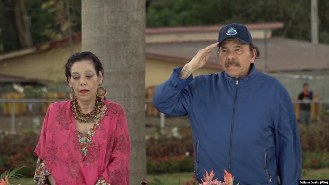 Presidente Daniel Ortega y Rosario Murillo