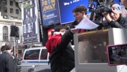 Destruyendo recuerdos en Times Square