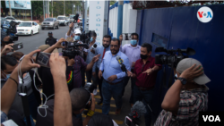 El politólogo Félix Maradiaga fue detenido en horas de la tarde del martes 8 de junio de 2021 en Managua, Nicaragua. Foto Houston Castillo, VOA.