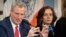 Thị trưởng Thành phố New York  Bill de Blasio (trái) và bác sĩ Oxiris Barbot, Ủy viên Y tế Thành phố (ảnh chụp ngày 26/2/2020)