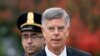 Ambassador William Taylor is escorted by U.S. Capitol Police as he arrives to testify before House committees as part of the Democrats' impeachment investigation of President Donald Trump, at the Capitol in Washington, Oct. 22, 2019.