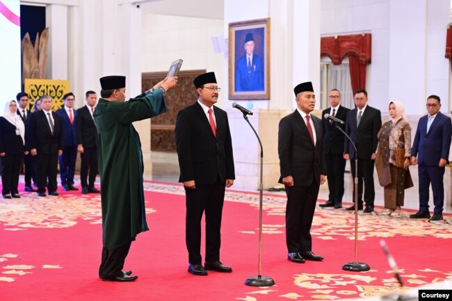 Meskipun hanya menjabat kurang dari dua bulan Mensos Gus Ipul menyatakan akan maksimal dalam bekerja sesuai dengan arahan Presiden Jokowi. (Biro Setpres)