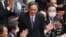 菅义伟星期三在国会众议院当选日本新首相。（2020年9月16日）