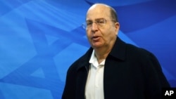 FILE - Israeli Defense Minister Moshe Yaalon. 