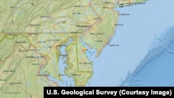 A rare earthquake jolted the Mid-Atlantic region of the East Coast on Thursday evening, but there were no immediate reports of damage or injuries. The quake was centered about 6 miles (10 kilometers) east-northeast of Dover, Delaware. 