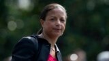 Susan Rice, yahoze ar'umuhanuzi muvy'umutekano k'urwego rw'Igihugu, ku ntwaro ya Barack Obama.