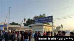 تجمع اعتراضی کارگران شرکت قند خاورمیانه شوش