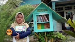 انڈونیشیا میں بچوں کے لیے 'لٹل فری لائبریری'