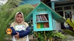 انڈونیشیا میں بچوں کے لیے 'لٹل فری لائبریری'