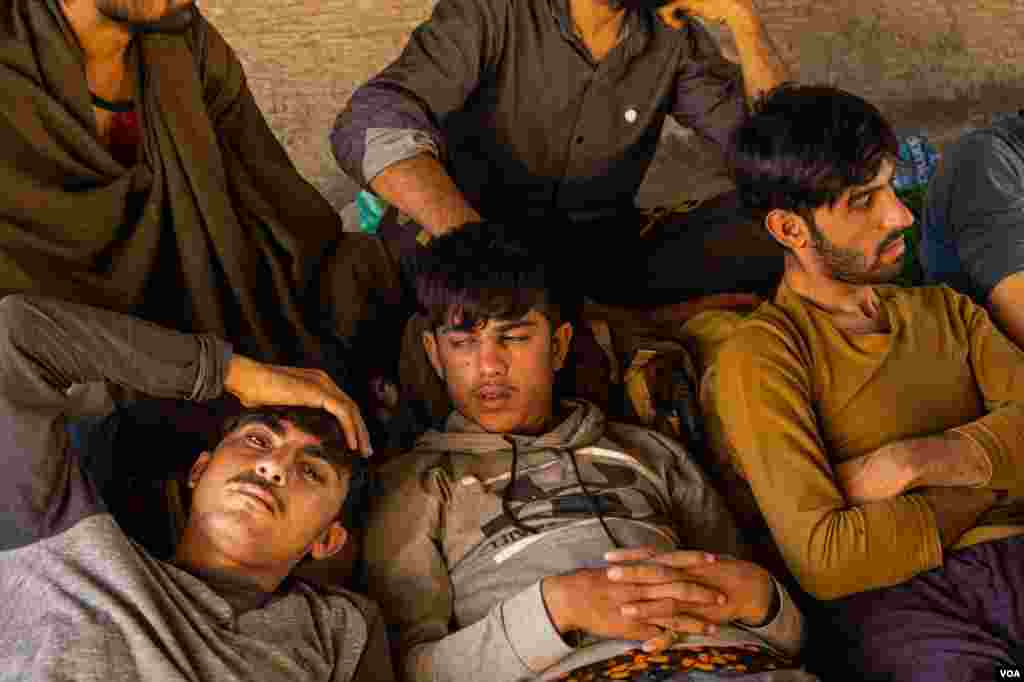 Young men often say they fled Afghanistan, leaving their parents behind, because the Taliban had targeted them as former or potential fighters against the group, in eastern Turkey, Aug. 31, 2021. 