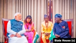 Shugaban Najeriya Bola Tinubu (dama) da Fira Ministan Indiya Narendra Modi (Hagu)