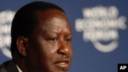 L'ancien Premier ministre Raila Odinga