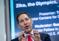 FILE - Dr. Tom Frieden, Director of the Center for Disease Control and Prevention (CDC), speaks at the New America think tank in Washington, D.C., July 13, 2016.