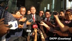 Ketua Majelis Sidang Kode Etik DKPP Muhammad ketika diwawancara mengenai sidang Dewan Kehormatan Penyelenggara Pemilu (DKPP) di kantor Komisi Pemberantasan Korupsi (KPK), Rabu, 15 Januari 2020. (Foto: DKPP)