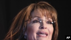 Former Alaska Gov. Sarah Palin speaks in Lakewood, Colorado (File Photo - May 2, 2011)